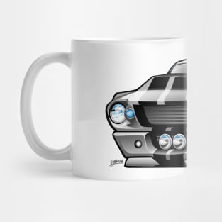 Classic Sixties American Muscle Car Cartoon Mug